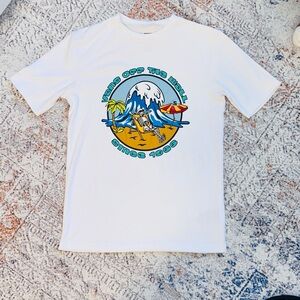 Vans Kids Skelechill Sun White T-shirt size 8-10